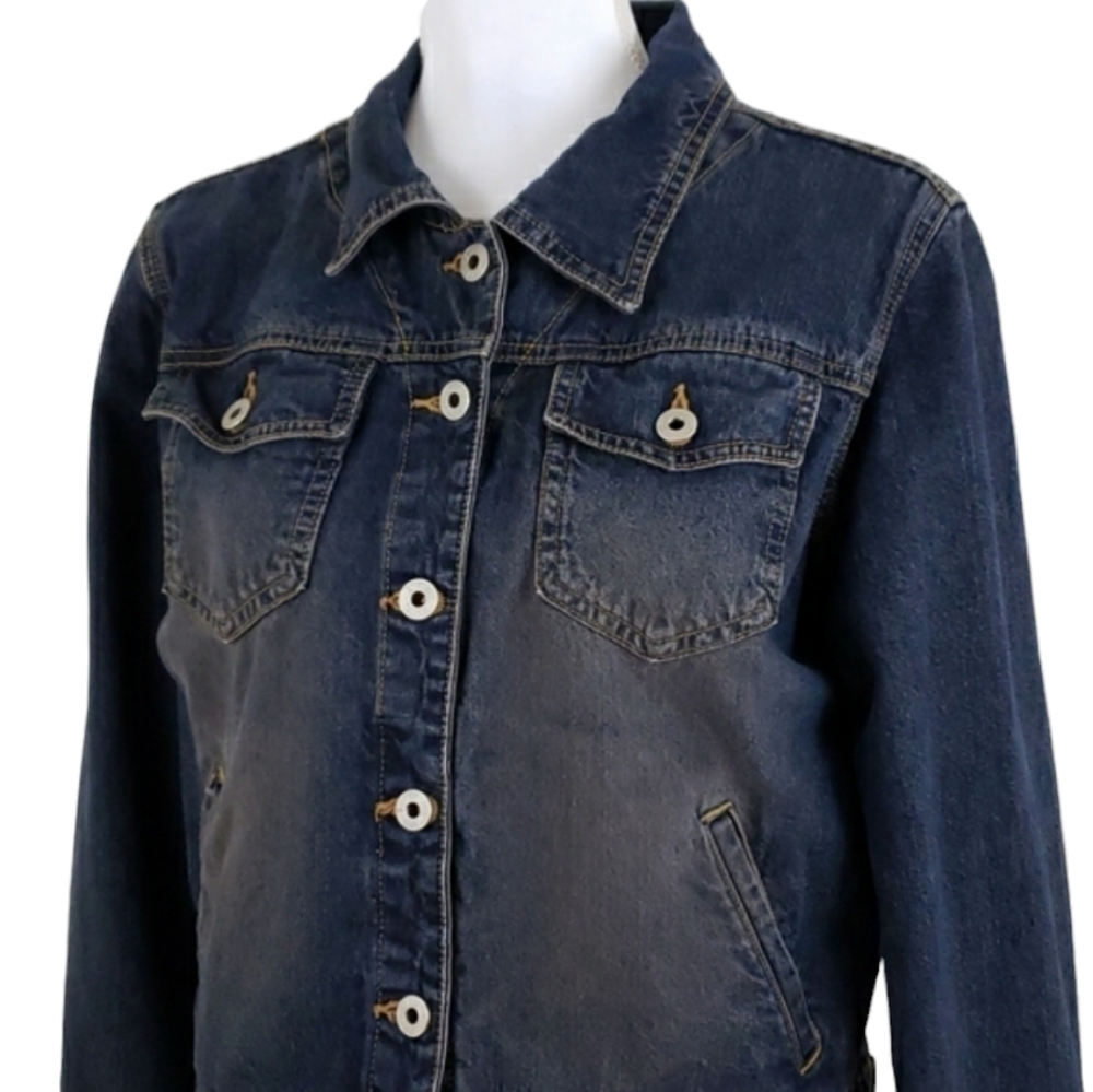 Express Jean~Size L~Blue Denim Jacket Cotton.
